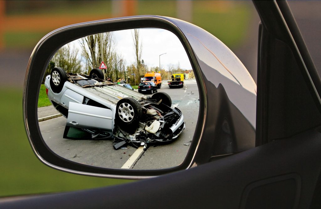 car hit by a truck