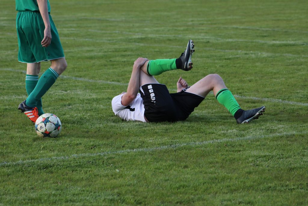 injured soccer athlete